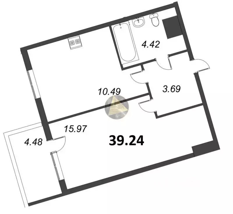 1-к кв. Санкт-Петербург, Санкт-Петербург, Сестрорецк ул. ... - Фото 2