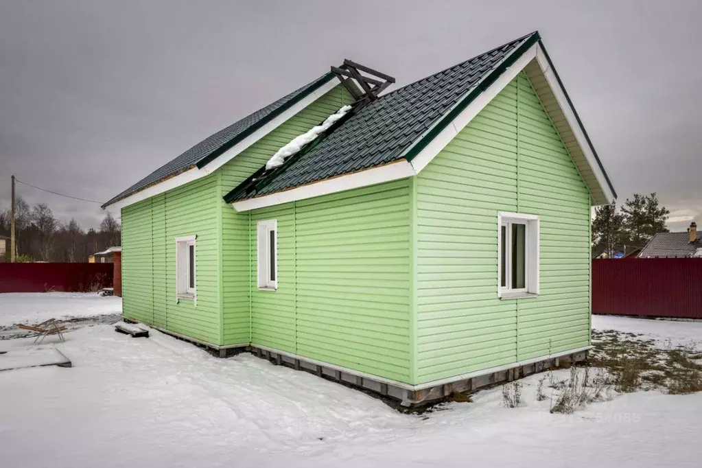 Дом в Карелия, Прионежский район, с. Заозерье ул. Земляничная, 7 (85 ... - Фото 1