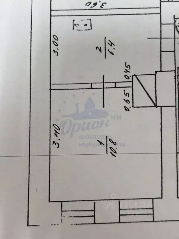 1-к кв. Нижегородская область, Нижний Новгород ул. Алеши Пешкова, 16А ... - Фото 2
