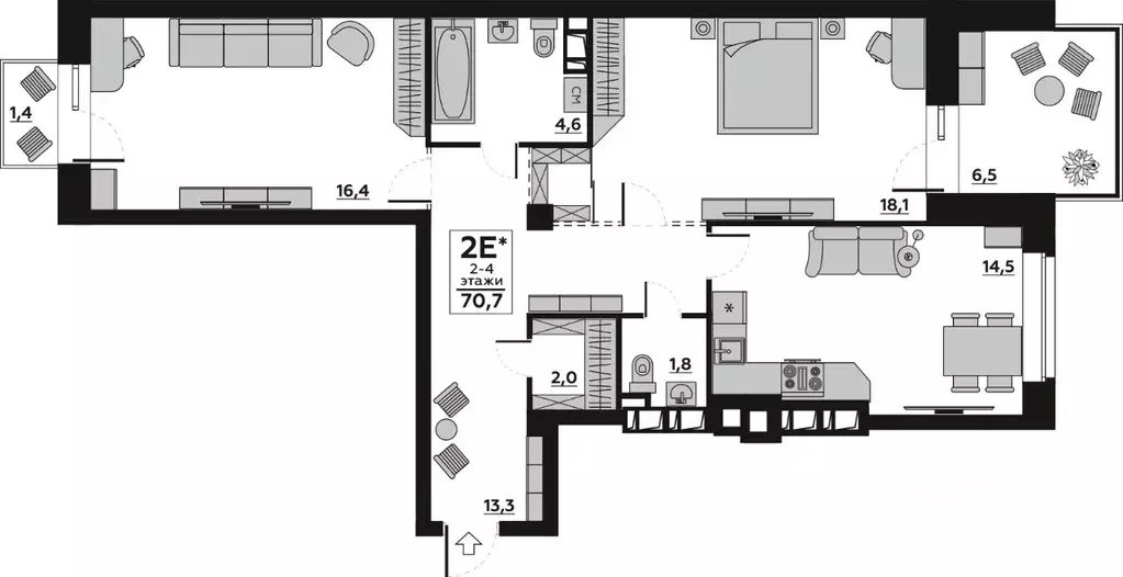 1-к кв. Волгоградская область, Волгоград пос. Ангарский, ул. ... - Фото 1