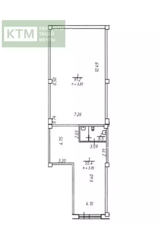 Помещение свободного назначения в Санкт-Петербург ул. Кустодиева, 5к1 ... - Фото 2