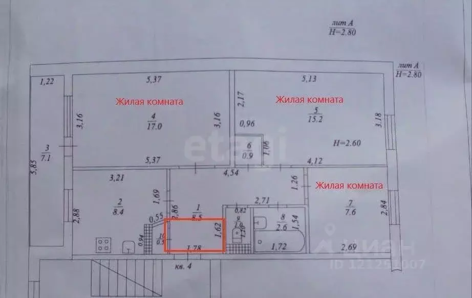 3-к кв. Краснодарский край, Темрюк ул. Калинина, 71/1 (60.1 м) - Фото 1