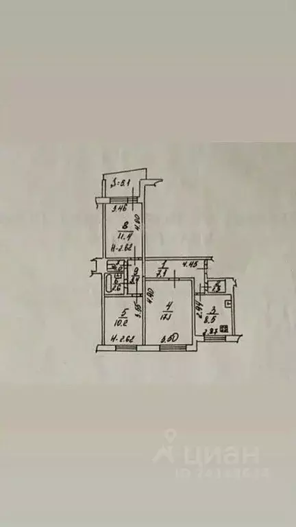 3-к кв. Ростовская область, Ростов-на-Дону ул. Зорге, 58/4 (62.5 м) - Фото 1