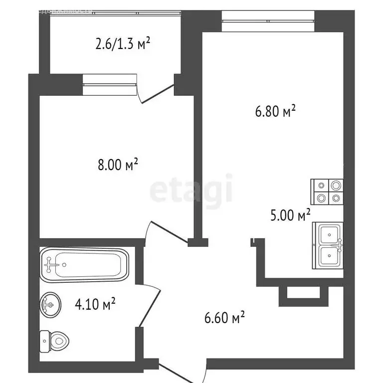 2-комнатная квартира: Пермь, Ижевская улица, 38 (31.8 м) - Фото 0