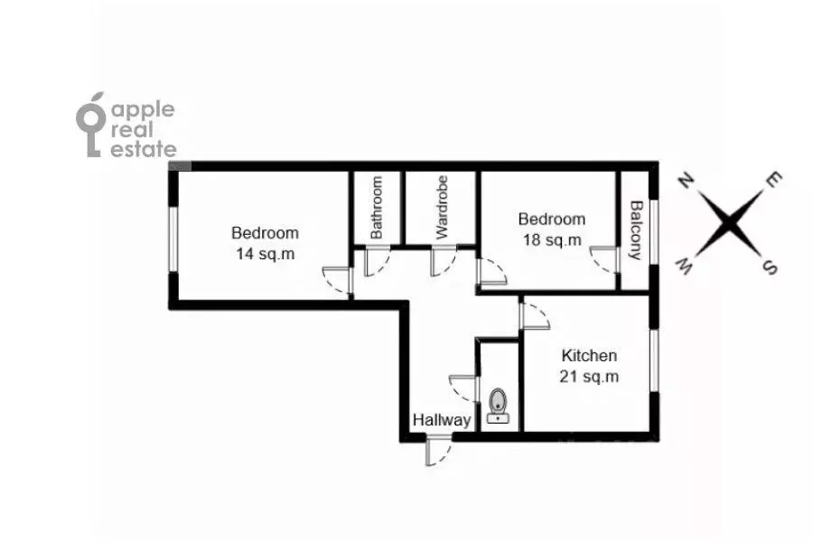2-к кв. Москва ул. Паршина, 10 (79.0 м) - Фото 2