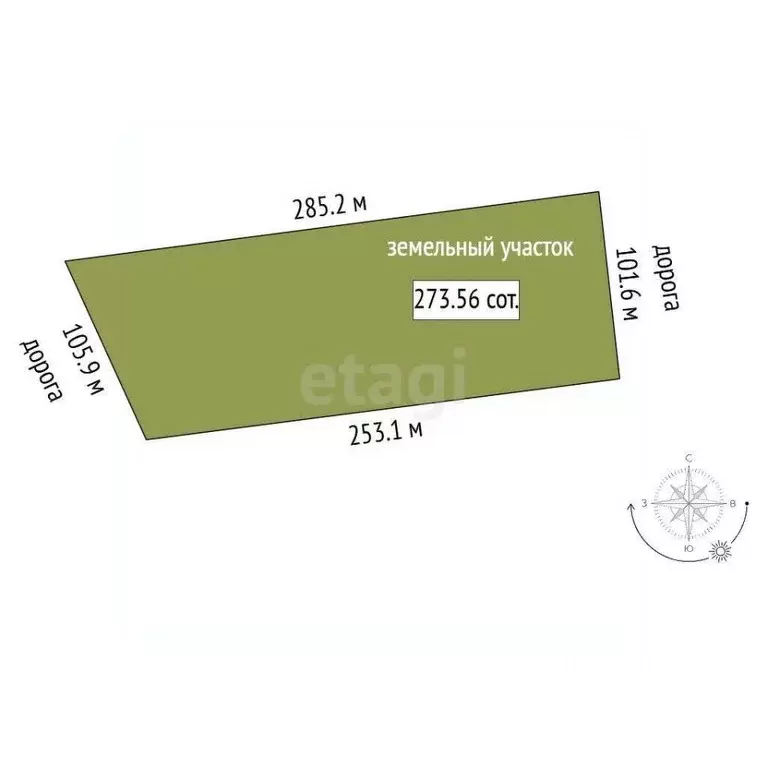 Участок в Крым, Бахчисарайский район, Зеленовское с/пос, с. Плотинное  ... - Фото 2