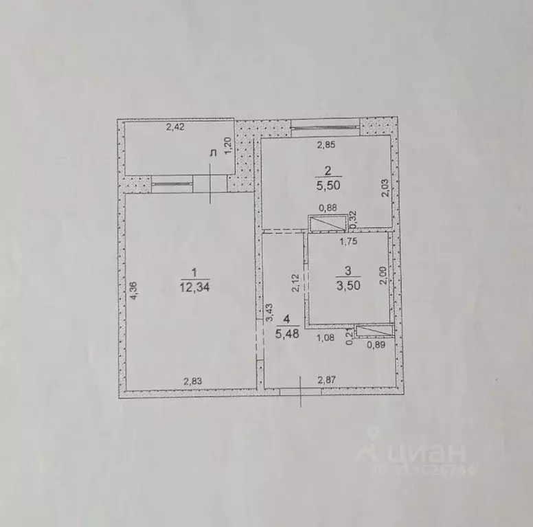 1-к кв. Ульяновская область, Ульяновск Киевский бул., 11к2 (26.82 м) - Фото 0