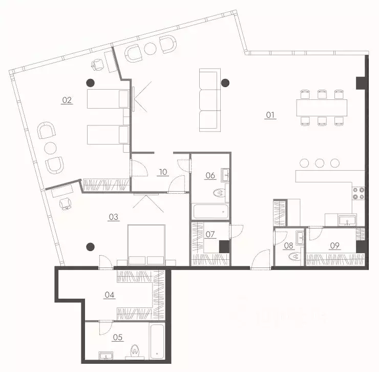 2-к кв. Краснодарский край, Анапа просп. Революции, 3 (175.0 м) - Фото 1