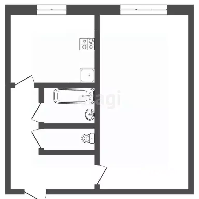 1-к кв. Мордовия, Саранск ул. Семашко, 22 (33.0 м) - Фото 0