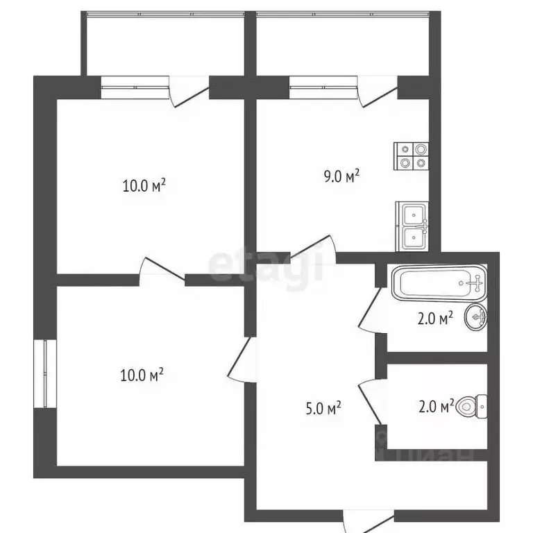 2-к кв. Москва Саянская ул., 15К1 (38.0 м) - Фото 1