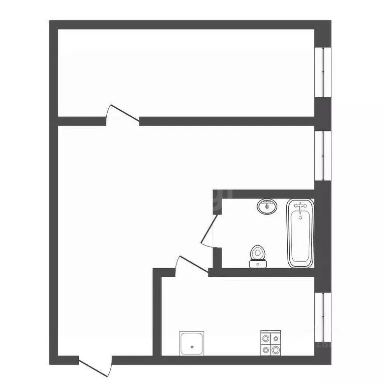 2-к кв. Тульская область, Тула ул. Седова, 41А (45.5 м) - Фото 1