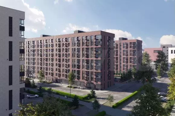 1-к. квартира, 37,6 м, 6/9 эт. - Фото 1