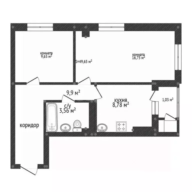 3-к кв. Башкортостан, Уфа Караидельская ул., 54/1 (51.0 м) - Фото 1