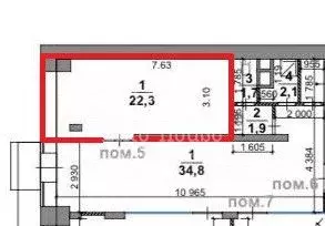 Помещение свободного назначения в Калужская область, Калуга пер. ... - Фото 2