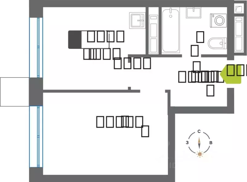 1-к кв. Московская область, Красногорск Чернево-2 мкр,  (32.7 м) - Фото 1