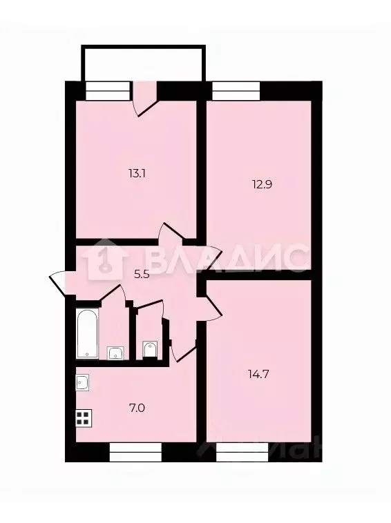 3-к кв. Липецкая область, Грязи Станционная ул., 13 (60.4 м) - Фото 2