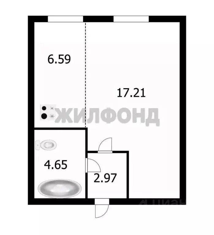1-к кв. Новосибирская область, Новосибирск ул. Декоративный Питомник, ... - Фото 0