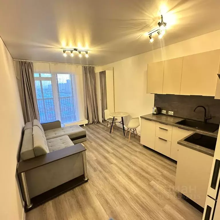 Студия Санкт-Петербург Парашютная ул., 77к1 (25.0 м) - Фото 1