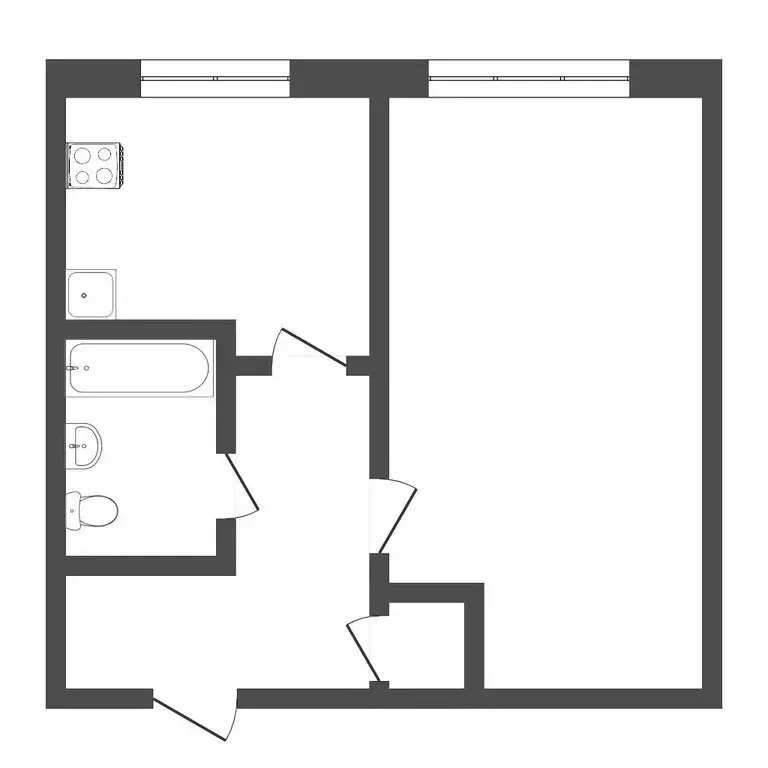 1-комнатная квартира: Тюмень, микрорайон Мыс, улица Маршала Захарова, ... - Фото 1