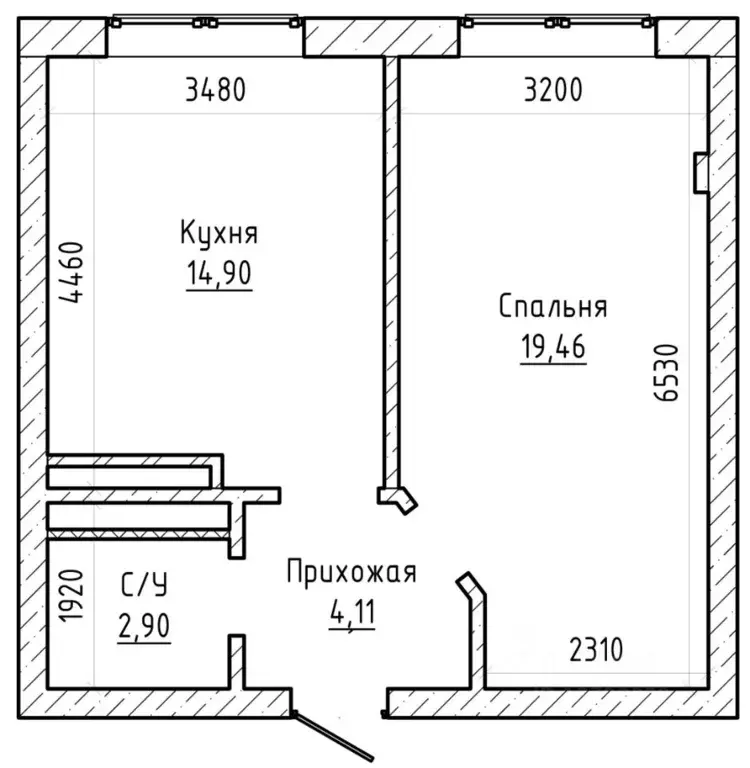 1-к кв. Кабардино-Балкария, Нальчик Кабардинская ул., 199А (44.2 м) - Фото 2