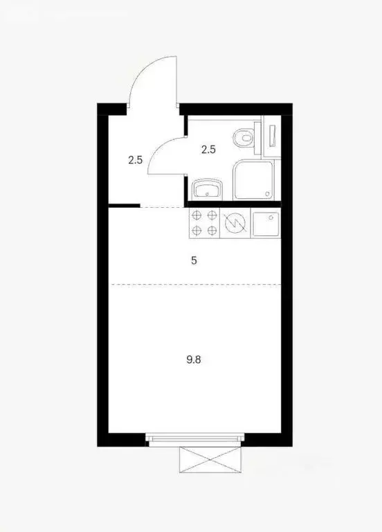 Квартира-студия: Москва, Амурская улица, 14 (20 м) - Фото 0