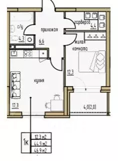 1-к кв. Пермский край, Пермь Екатерининская ул., 10 (46.9 м) - Фото 2