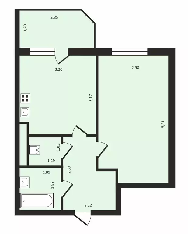 Продаётся 1-к квартира, 34.4 м - Фото 1