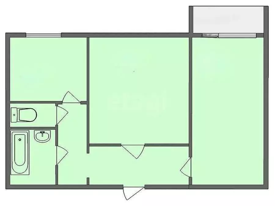 2-комнатная квартира: Тула, улица Вильямса, 8 (53 м) - Фото 0