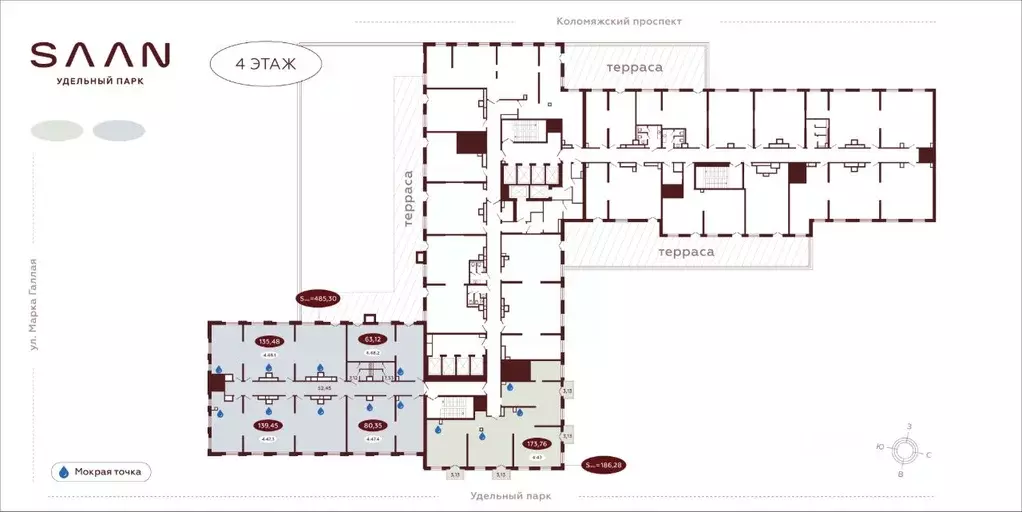 Офис в Санкт-Петербург Коломяжский просп., 19А (485 м) - Фото 2