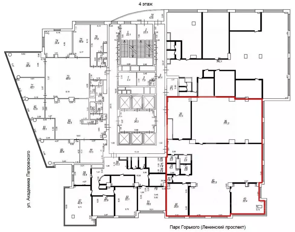 Помещение свободного назначения в Москва Ленинский просп., 15А (437 м) - Фото 1