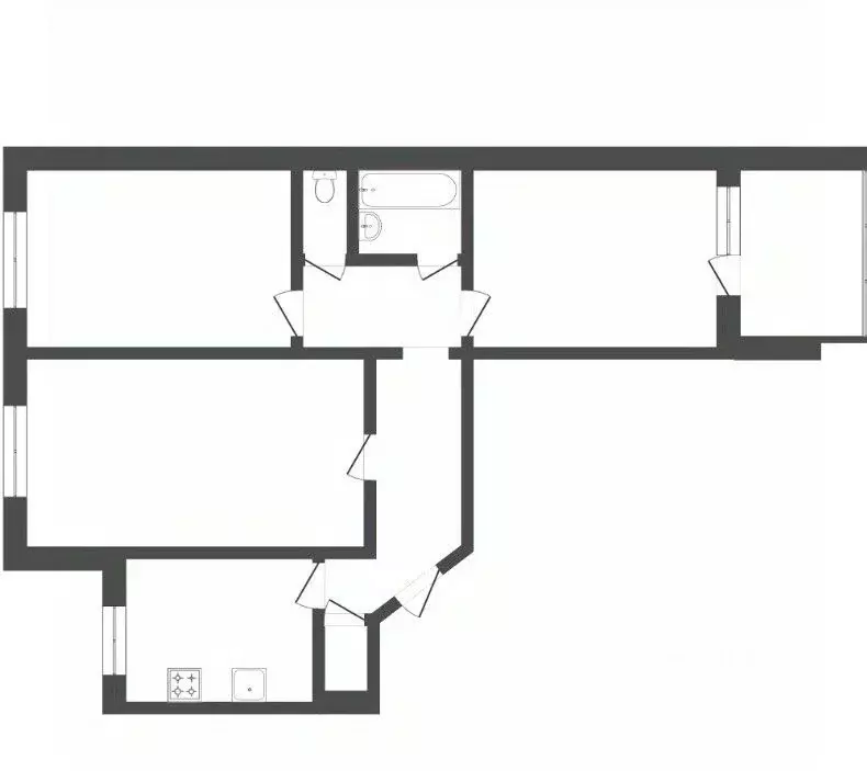 3-к кв. Тюменская область, Тюмень ул. Газовиков, 25 (65.7 м) - Фото 1