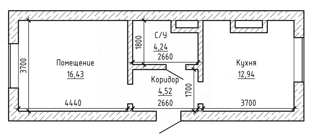 1-к кв. Кабардино-Балкария, Нальчик ул. Солнечная (37.8 м) - Фото 2