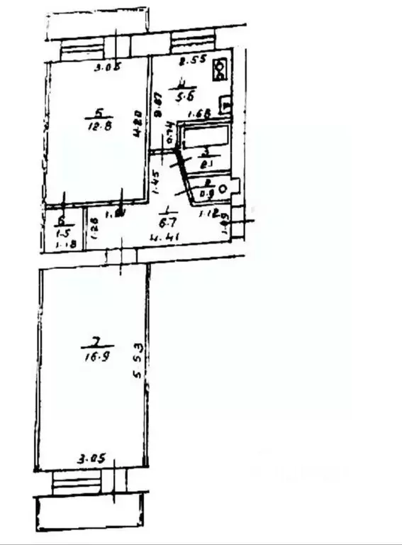 Комната Башкортостан, Уфа Кольцевая ул., 112 (12.8 м) - Фото 1