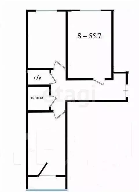 2-к кв. Приморский край, Владивосток ул. Надибаидзе, 11 (55.7 м) - Фото 1