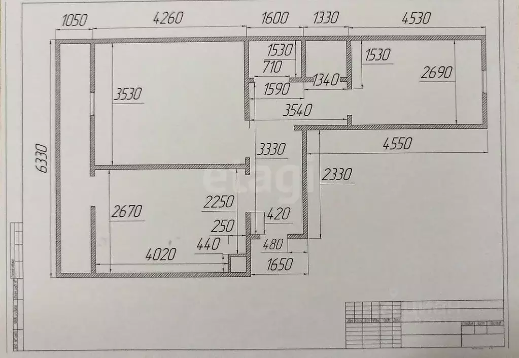 2-к кв. Татарстан, Казань ул. Азата Аббасова, 12 (50.8 м) - Фото 2