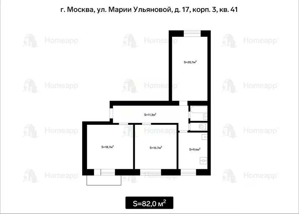 Марии Ульяновой 17к3 индекс.