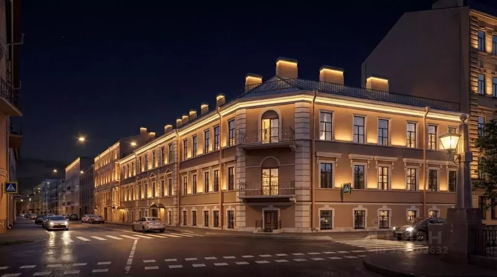 Студия Санкт-Петербург наб. Канала Грибоедова, 84 (35.6 м) - Фото 1