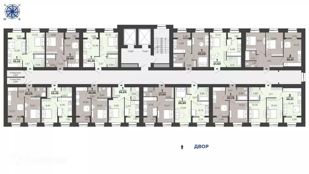 1-к кв. Рязанская область, Рязань ул. Семчинская, 11к2 (30.6 м) - Фото 1