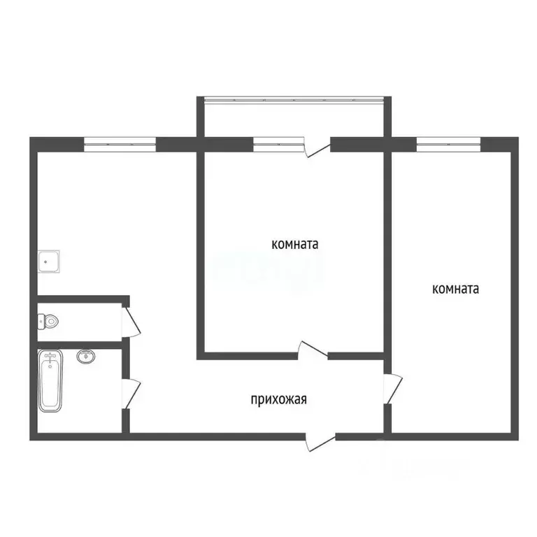 2-к кв. Красноярский край, Красноярск Энергетики мкр, ул. Львовская, ... - Фото 2