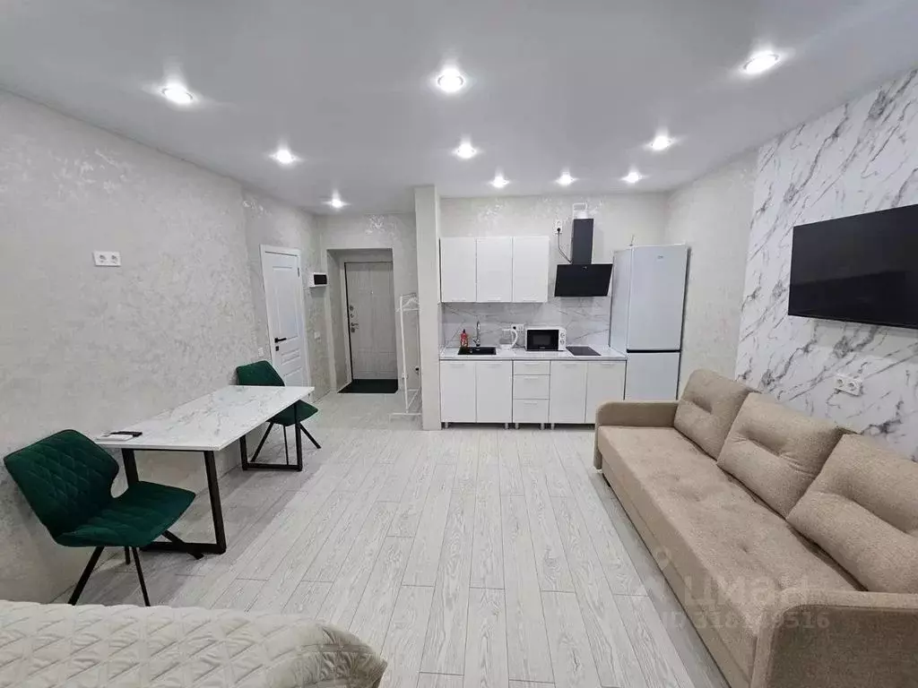 Студия Омская область, Омск ул. Герцена, 99 (31.0 м) - Фото 2