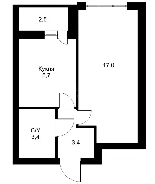 1-к кв. Тюменская область, Тюмень ул. Ветеранов Труда, 9А (35.0 м) - Фото 2