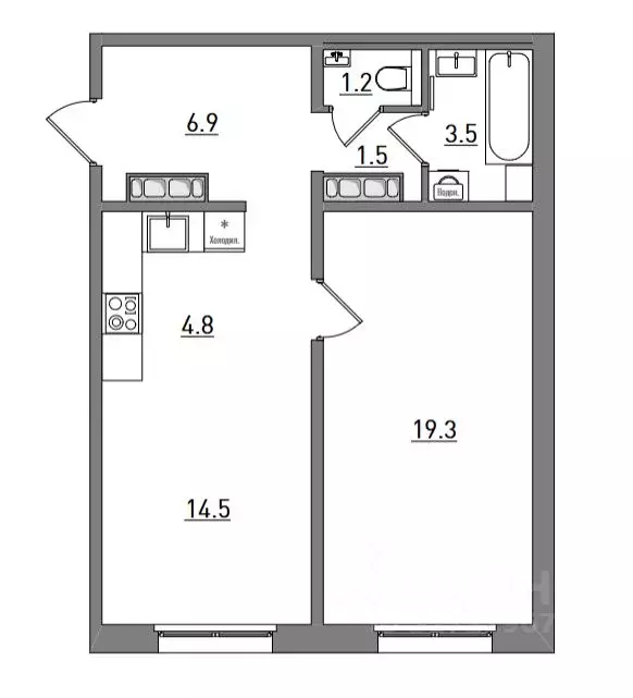 2-к кв. Кировская область, Киров ул. Чистопрудненская, 13А (51.7 м) - Фото 1