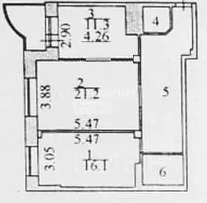 2-к кв. Ханты-Мансийский АО, Сургут ул. Маяковского, 7 (72.0 м) - Фото 1