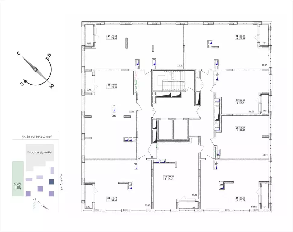 2-к кв. Кемеровская область, Кемерово ул. Дружбы, 10 (38.61 м) - Фото 2