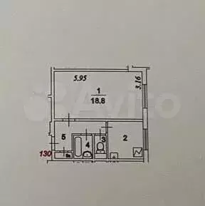 1-к. квартира, 33 м, 7/9 эт. - Фото 0
