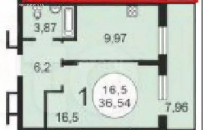 1-комнатная квартира: Новосибирск, улица Романова, 60/1 (36.54 м) - Фото 1