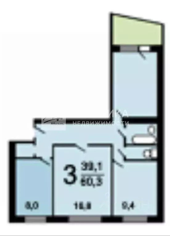 Комната Москва Россошанская ул., 2К1 (16.8 м) - Фото 2