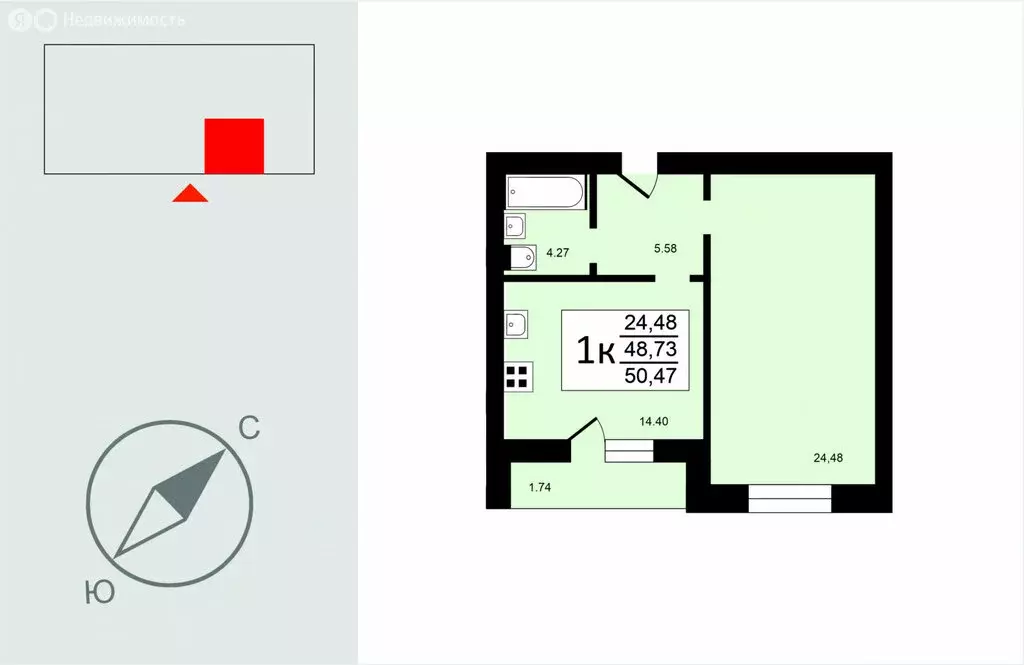 2-комнатная квартира: Ковров, улица Туманова, дв31 (55.42 м) - Фото 0