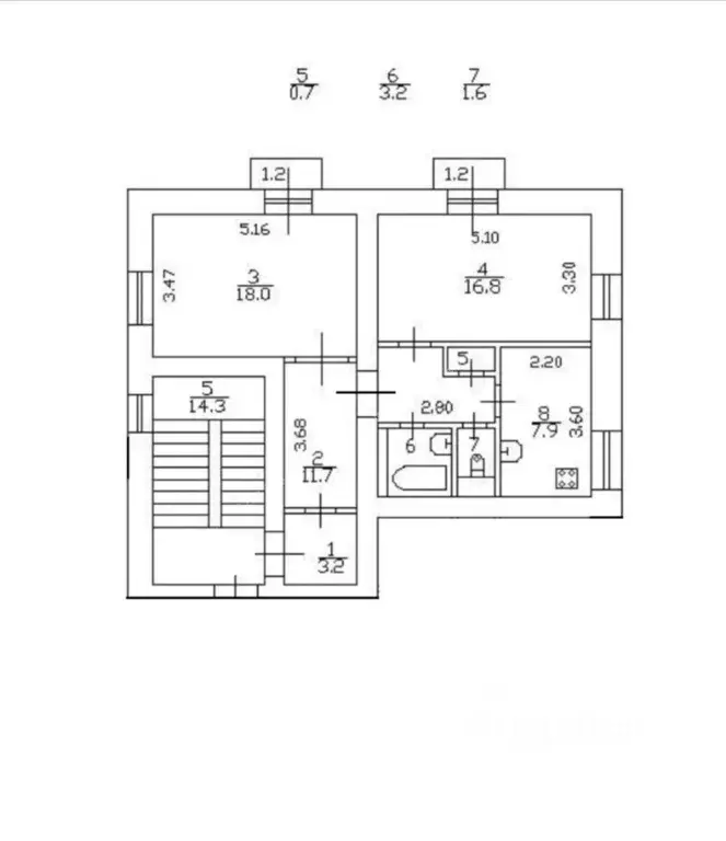 2-к кв. Санкт-Петербург ул. Савушкина, 60А (63.1 м) - Фото 2