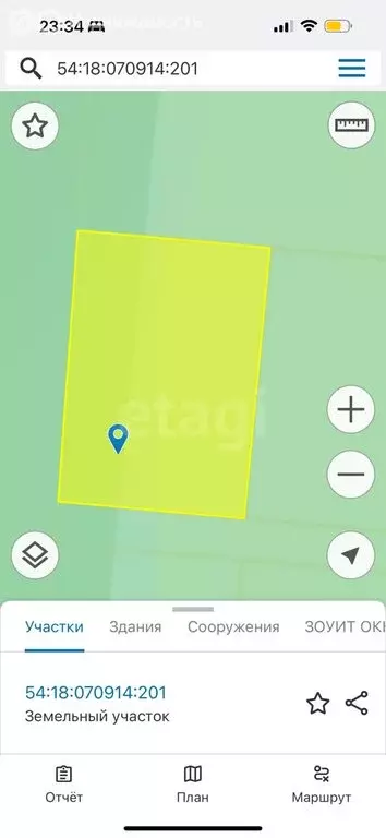 Участок в Мошковский район, СНТ Приволье (631 м) - Фото 2